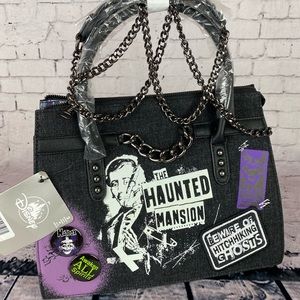Disney Parks Loungefly Haunted Mansion Crossbody Purse Hand Bag